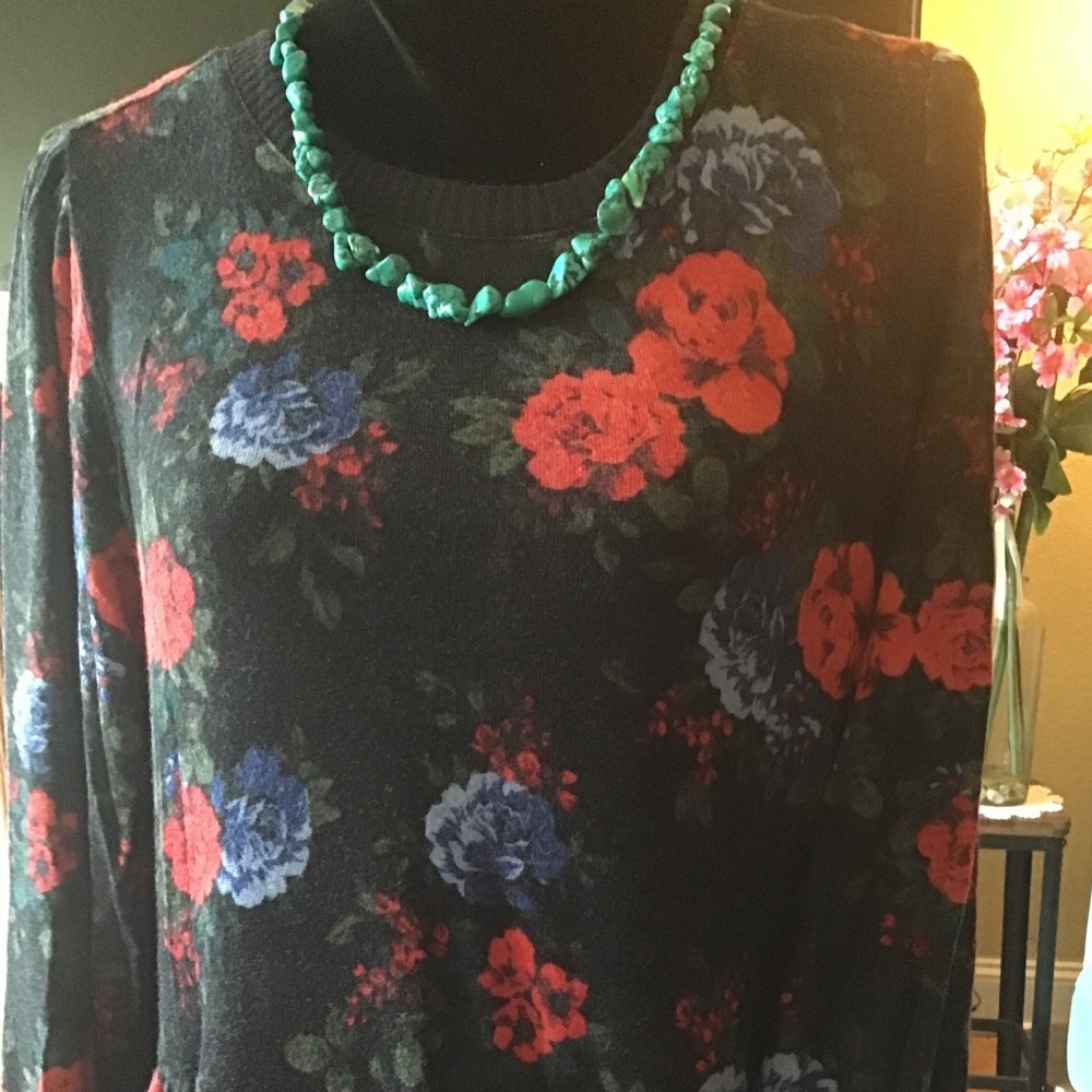 LOWEST🌺 NWT TORRID 3X ROMANTIC FLORALS ON BLACK BABYDOLL DRESS - Picture 4 of 13